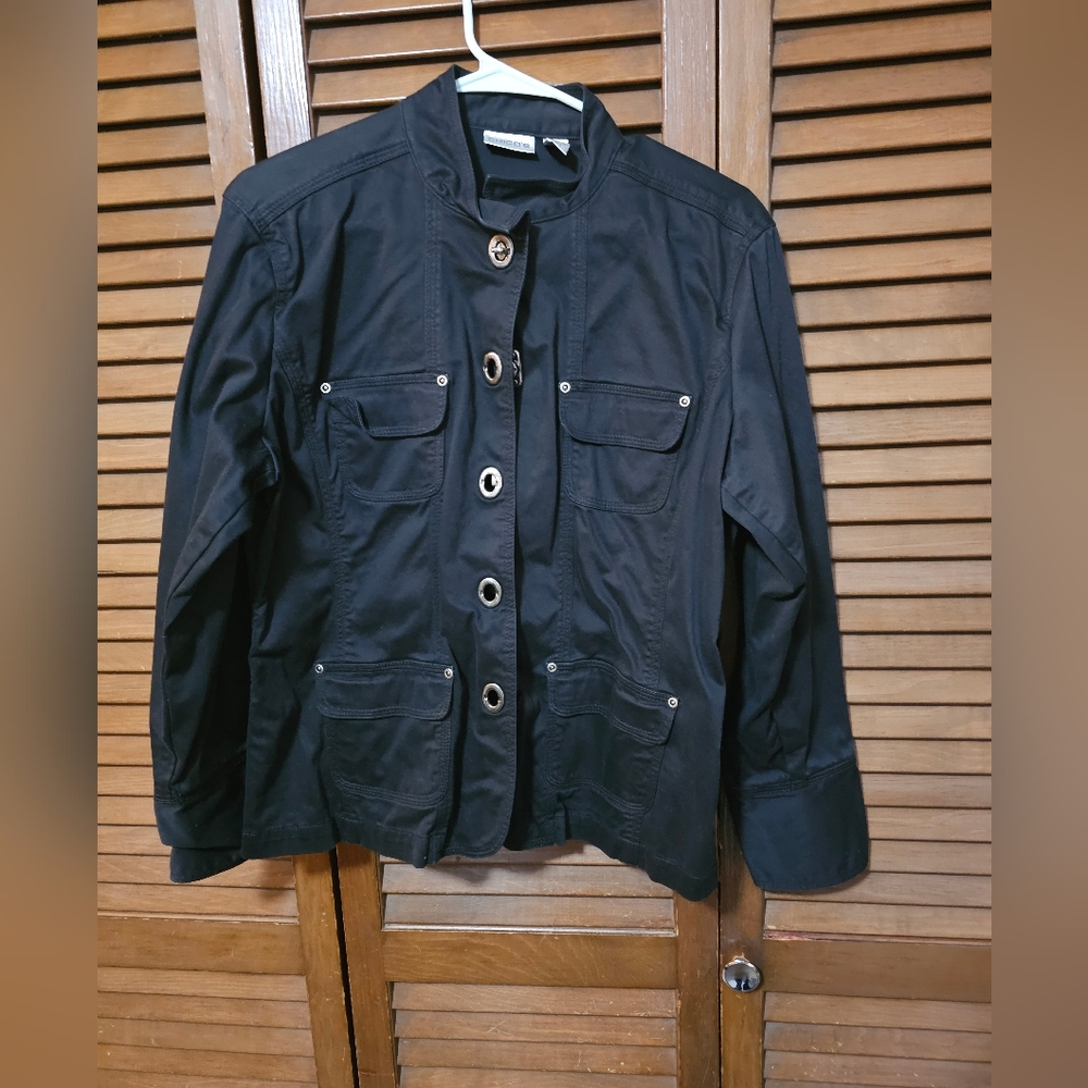 Chico's Black Button-Up Jacket